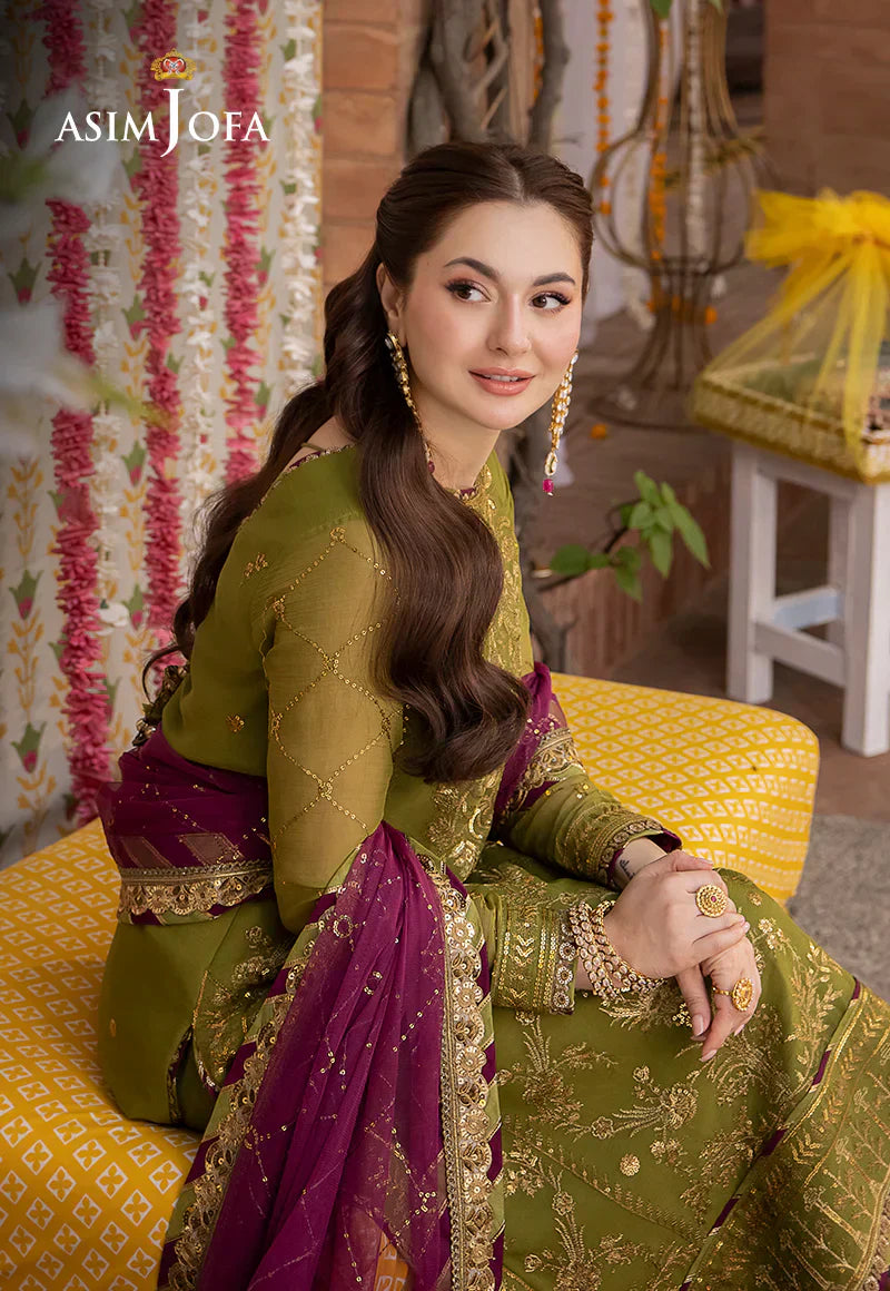 Lawn 3PC Embroidered With Chiffon Embroidered Dupatta-5020
