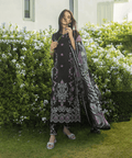 Dhanak-3PC Embroidered Shirt with Digital Printed Wool Shawl-3355