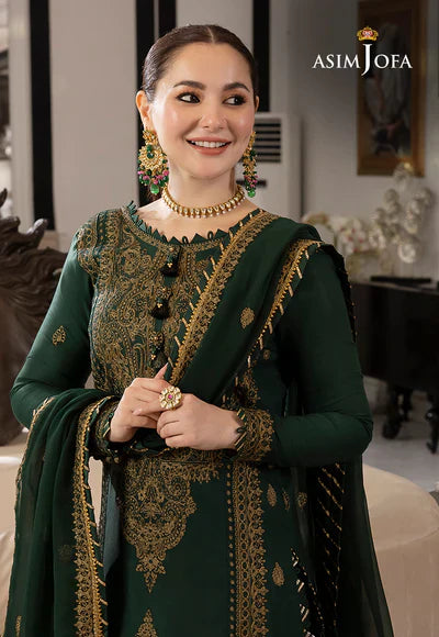 Lawn 3PC Embroidered With Chiffon Embroidered Dupatta-5022
